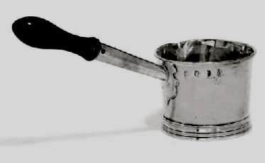 Queen Anne silver brandy saucepan