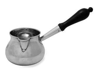 George II silver brandy saucepan
