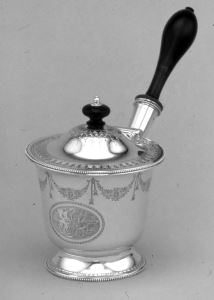 George III silver brandy saucepan