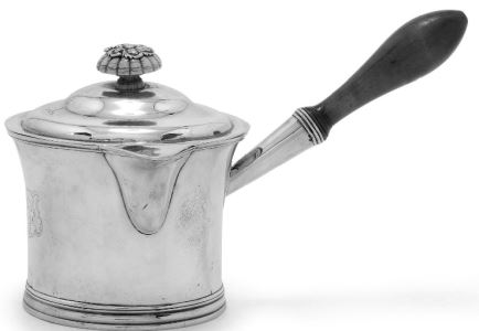 George IV silver brandy saucepan