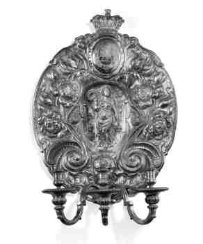 silver sconce, c. 1670