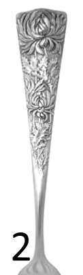 Shiebler flatware pattern: Chrysanthemum, sterling, 1885