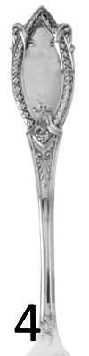Shiebler flatware pattern: Diamond, sterling, 1860