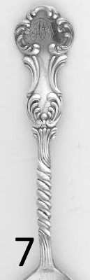 Shiebler flatware pattern: Louvre, sterling, 1890