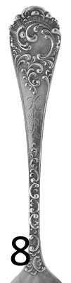 Shiebler flatware pattern: Maintenon, sterling, 1895