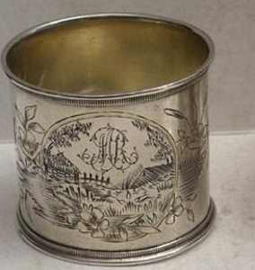 silver napkin ring