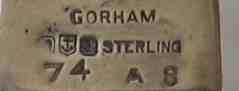 Gorham mark on the tooth brush holder