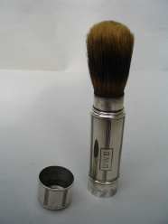 Gorham silver travel shaving and vanity set: brush