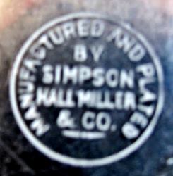 Simpson, Hall, Miller & Co silverplate mark