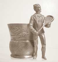 silver figural toothpick holder