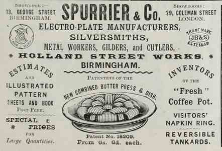 Spurrier & Co, ancient advertisement