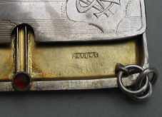 silver stamp case, Birmingham 1910