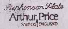 Stephenson trade name: Arthur Price & Co - Biirmingham and Sheffield