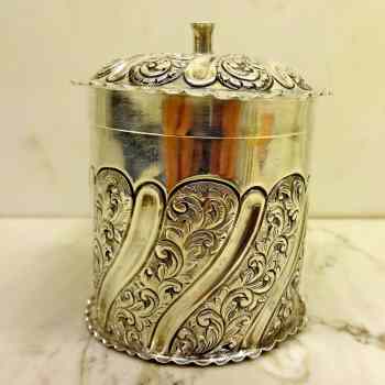 sterling silver stringholder: London 1889