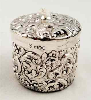 sterling silver stringholder: London 1900