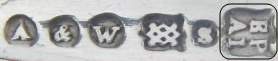 silver plate mark: metal alloy/plating process BP