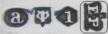 silver plate mark: metal alloy/plating process EP