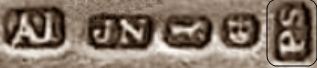 silver plate mark: metal alloy/plating process PS