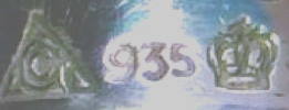 German  marks: silver fineness 935/1000