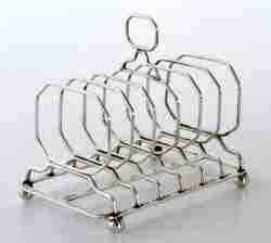 silver toast rack, Sheffield 1817