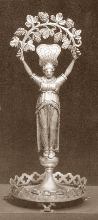 silver figural toothpick holder