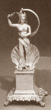 silver figural toothpick holder