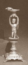 silver figural toothpick holder