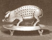 silver figural toothpick holder