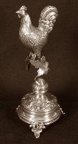 silver figural toothpick holder