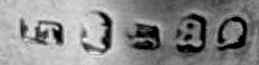 JT and English pseudo-hallmarks mark, John Townsend , Cape Colony 1830 c.