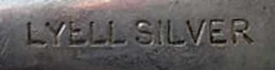 Lyell Silver, unidentified maker trademark