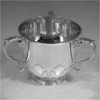 silver two-handled cup