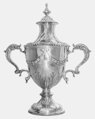 silver two-handled cup