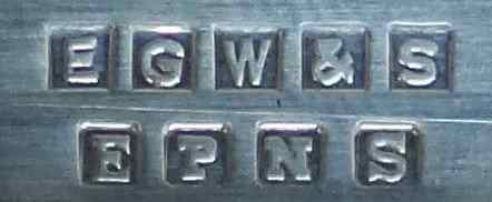 E.G. Webster & Son silverplate mark