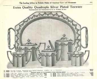 E.G. Webster & Son tea set from a 1812 catalog