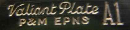 Valiant trade name: Priestley & Moore - Sheffield