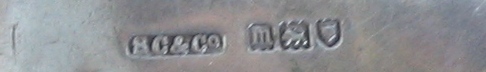 antique silver English matchbox holder hallmarks
