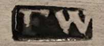 FW mark, Fredrik Waldek, Cape Colony 1850 c. FW mark, Fredrik Waldek, Cape Colony 1850 c.