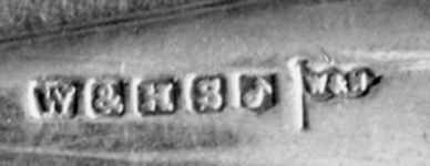 Walker & Hall silverplate mark 'delta', flag type A, shield type 2