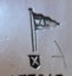 Walker & Hall silverplate mark 'chi', flag type A, shield type 3