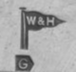 Walker & Hall silverplate mark uppercase 'G', flag type C, shield type 4