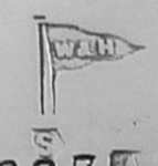 Walker & Hall silverplate mark uppercase 'S', flag type C, shield type 4