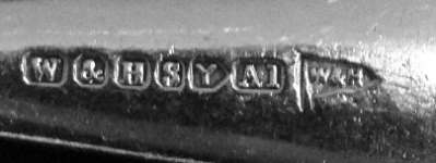 Walker & Hall silverplate mark uppercase 'Y', flag type C, shield type 4