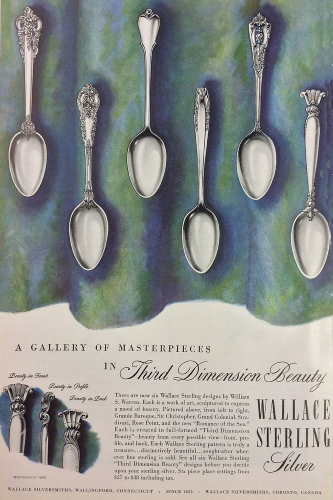 Wallace flatware advertisement: 1950