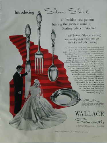 Wallace flatware advertisement: 1955