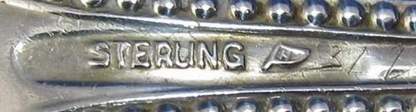 Watson & Newell Co: sterling silver mark used by flatware branch Mechanics Silver Company 