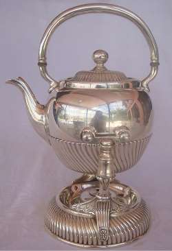 silverplate tea kettle: Wilcox Silverplate Co