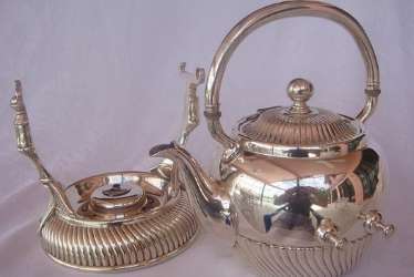 silverplate tea kettle: Wilcox Silverplate Co