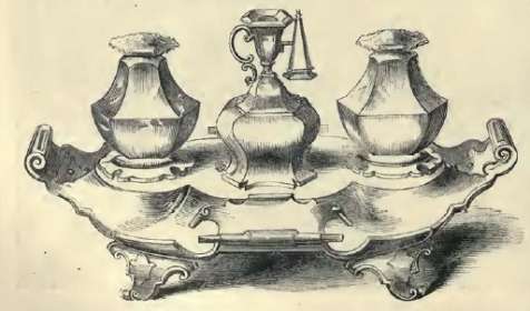 Henry Wilkinson & Co: Ionic Inkstand presented at the 1851 London Great Exhibition