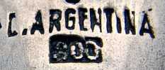 Argentina, pre 1959, 800/1000 silver fineness